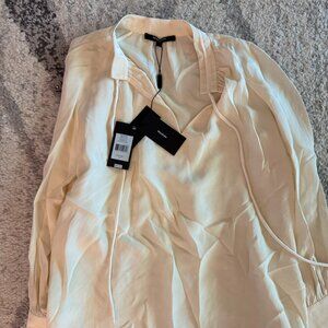 DEREK LAM Silk Sonia Long Sleeve Blouse